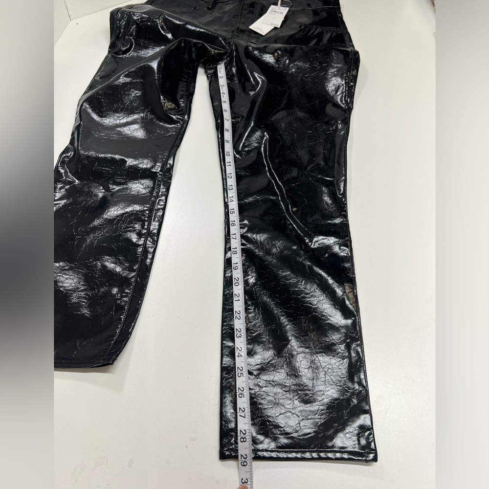 Good American Classic Croc Embossed Faux Leather Ankle Pants New With Tags 14 - Picture 10 of 13